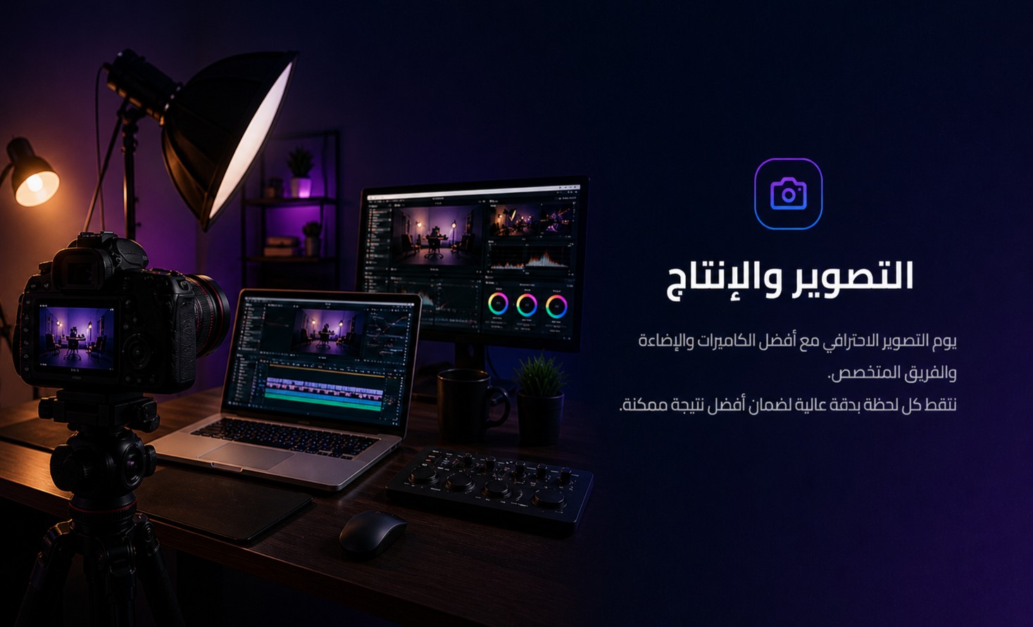 التصوير والإنتاج